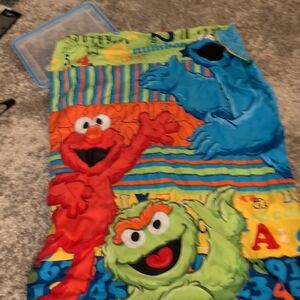 Colorful Sesame Street Kids Comforter Vintage
